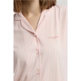 Pierre Cardin Kadın Uzun Kollu Gömlek Pijama Takımı, Pembe, M Beden