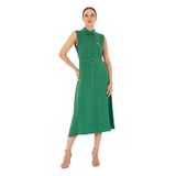 Pierre Cardin Kadın Yeşil Elbise (Dokuma) 50283652-VR054