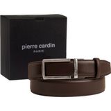 Pierre Cardin Kahve Deri Otomatik Tokalı Erkek Kemeri (En 3,5 Cm) PCOTM01K2T - 120 cm