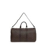 Pierre Cardin Kahve Monogram Unisex Seyahat Çantası, 48x26x21 cm