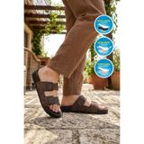Pierre Cardin Kahve Nubuk Hafif Erkek Terlik Pc-7241 M