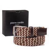 Pierre Cardin Kahve-Vizon Örgü Erkek Kemer PC-1745K3V (Kahve-Vizon, 110 CM)
