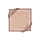 Pierre Cardin Kahverengi 90X90 İpek Krep Saten Eşarp