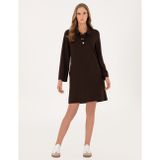 Pierre Cardin Kahverengi A Kesim Modal Karışımlı Örme Elbise 50315895-VR029