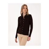 Pierre Cardin Kahverengi Slim Fit Triko Hırka 50316338-VR029