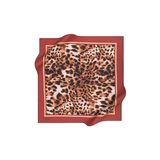 Pierre Cardin Kırmızı Kadın Leopar Eşarp 6592799916