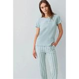 Pierre Cardin Kısa Kol Kadın Pijama Takım 9150 - Yeşil