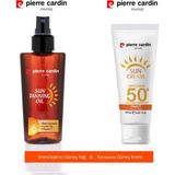 Pierre Cardin Koruyucu Güneş Kremi 50+ - 75 ml + Pierre Cardin Bronzlaştırıcı Güneş Yağı