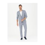 Pierre Cardin Koyu Mavi Ex. Slim Fit Keten Karışımlı Kumaş Pantolon 50284934-VR032