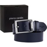 Pierre Cardin Lacivert Analin Deri Erkek Kemeri (En 4 Cm) PC4100U6Z - 135 cm