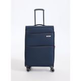Pierre Cardin Lacivert Çekçekli Kumaş Valiz 04PC6050-02-L-M