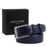 Pierre Cardin Lacivert Deri Erkek Kemer PC-2009LS0 (Lacivert, 130 CM)