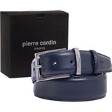 Pierre Cardin Lacivert Deri Erkek Kemeri (En 3,5 Cm) PC2009L2N - 110 cm