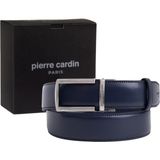 Pierre Cardin Lacivert Deri Otomatik Tokalı Erkek Kemeri (En 3,5 Cm) PCOTM01L6T - 135 cm