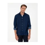 Pierre Cardin Lacivert Regular Fit Jean Gömlek 50292560-VR033