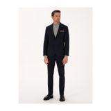 Pierre Cardin Lacivert Slim Fit Flanel Dokulu Kumaş Pantolon 50317639-VR033