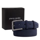 Pierre Cardin Lacivert Suet Deri Erkek Kemer PC-1009LS7 (Lacivert, 110 CM)