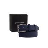 Pierre Cardin Lacivert Suet Deri Erkek Kemeri (En 3,5 cm) PC01009L3S