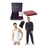 Pierre Cardin Lacivert Uzun Kol Pijama Takımı+Atlet+Boxer+Çorap+Kemer+Cüzdan Seti Çeyizlik (Hediyelik)