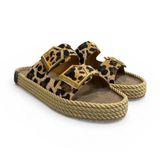 Pierre Cardin Leopar Anatomik Çift Bantlı Ayarlı Bayan Terlik