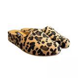 Pierre Cardin Leopar Kapalı Kışlık Bayan Terlik Halı Terliği