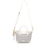 Pierre Cardin Limited Edition Beyaz Dijital Monogram Kadın Omuz Çantası 05PO25Y10707