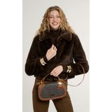 Pierre Cardin Limited Edition Kahve Monogram Çıtçıt Kapamalı Askılı Kadın Çapraz Omuz Çantası 05PC25K10347 - Genişlik x Yükseklik x Derinlik: 22x15x7 cm - 028-Kahverengi