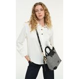 Pierre Cardin Limited Edition Siyah Dijital Monogram Kadın Omuz Çantası 05PO25Y10707
