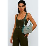 Pierre Cardin Limited Edition Yeşil Dijital Monogram Kadın Çapraz Omuz Çantası 05PO25Y10703
