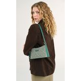 Pierre Cardin Limited Edition Yeşil Dijital Monogram Kadın Çapraz Omuz Çantası 05PO25Y10704