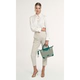 Pierre Cardin Limited Edition Yeşil Dijital Monogram Kadın Omuz Çantası 05PO25Y10707