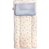 Pierre Cardin Lüks Nakışlı Alt Açma Minderi 60x30 cm Yumuşak Yüzeyli Mavi Renkli Çift Taraflı Kullanım