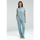 Pierre Cardin Mavi Kadın Pijama Takım