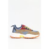 Pierre Cardin Mavi-Kahverengi Erkek Sneaker PCI-11093-Mavi Taba