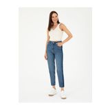Pierre Cardin Mavi Mom High Waist Fit Jean Pantolon 50293346-vr036
