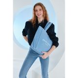 Pierre Cardin Mavi Mumlu Kanvas Kadın Omuz Çantası 05PO23Y3505