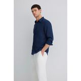 Pierre Cardin Mavilacivert Erkek Dar Gömlek M0211466 70497 Uzun Kol Gömlek - M