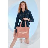 Pierre Cardin Mercan Mumlu Kanvas Kadın Omuz Çantası 05PO23Y3505