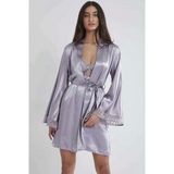 Pierre Cardin Midi Dantel Sabahlık Gecelik Set 4090 Royal
