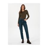 Pierre Cardin Mom Hıgh Waıst Koyu İndigo Jean Pantolon 50308396-VR089
