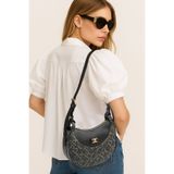 Pierre Cardin Monogram Siyah Kadın Çapraz Omuz Çantası 05PO25Y2517