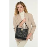 Pierre Cardin Monogram Siyah Kadın Omuz Çantası 05PO25Y2511