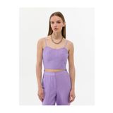 Pierre Cardin Mor Crop Top Kolsuz Bluz 50269351-vr149