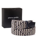 Pierre Cardin Multi Renk Örgü Erkek Kemer PC-1745K9E (Kobalt-Ebru, 110 CM)