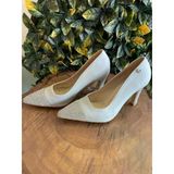 Pierre Cardin Önü Ve Topuğu Taşlı Gri Stiletto 52610