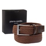 Pierre Cardin Örgü Erkek Kemeri (En 3,5) PC1745 (Kahve, 120 CM)