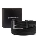 Pierre Cardin Örgü Erkek Kemeri (En 3,5) PC1745 (Siyah, 125 CM)