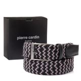 Pierre Cardin Örgü Erkek Kemeri (En 3,5) PC1745 (Siyah/Arduvaz, 115 CM)