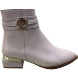 Pierre Cardin Orijinal Pierre 54988 Cardin Yarım Fermuarlı Bayan Bot - Krem