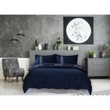 Pierre Cardin Pamuk Nevresim Takımı Çift Kişilik Elegance - 200 x 220 cm - Beyaz - Lacivert